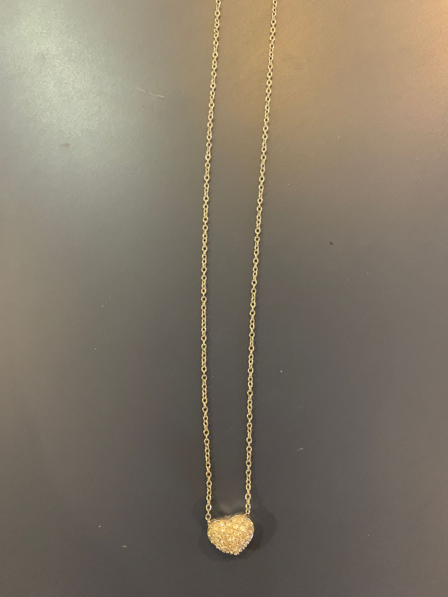 Swarovski necklace, heart