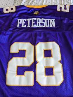 Men's Minnesota Vikings Jersey Size XXL- Purple- Peterson for Sale