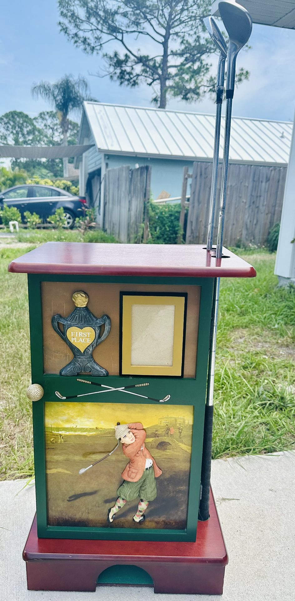 Vintage Golf Accent Cabinet