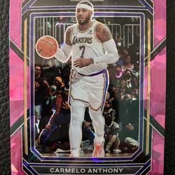 Carmelo Anthony 2022-23 Panini Prizm Basketball #144 PINK CRACKED ICE PRIZM! 