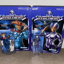 Super 7 Reaction Silver Hawks Lot