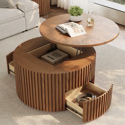 Modern Coffee Table/ Console Table/ LivingRoom Table/ LivingRoom Furniture/ Customizable/ Table with Storage - Same Day Delivery - No Credit Needed - 