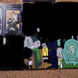 Disney Pins 2024 Haunted Mansion Character Connection Puzzle Pin Bundle Set LE