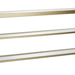 Gold And Glass Console Regular Table