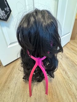 Long Black Layered Curly Wig – New/Never Worn