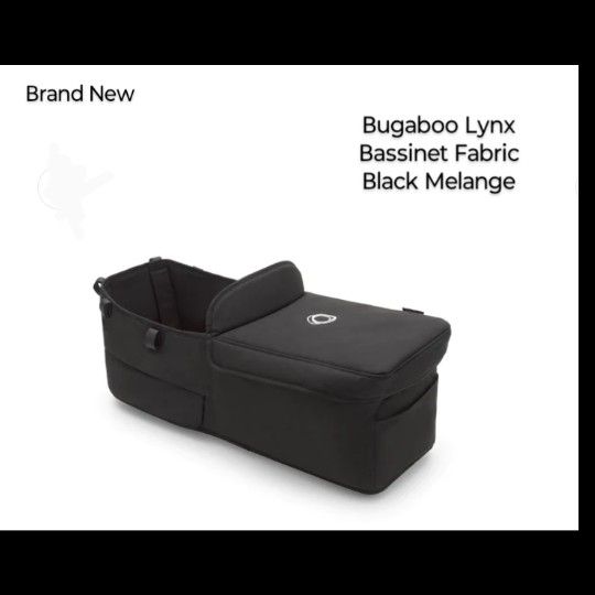 Brand New Bugaboo Lynx Bassinet Fabric Black Melange