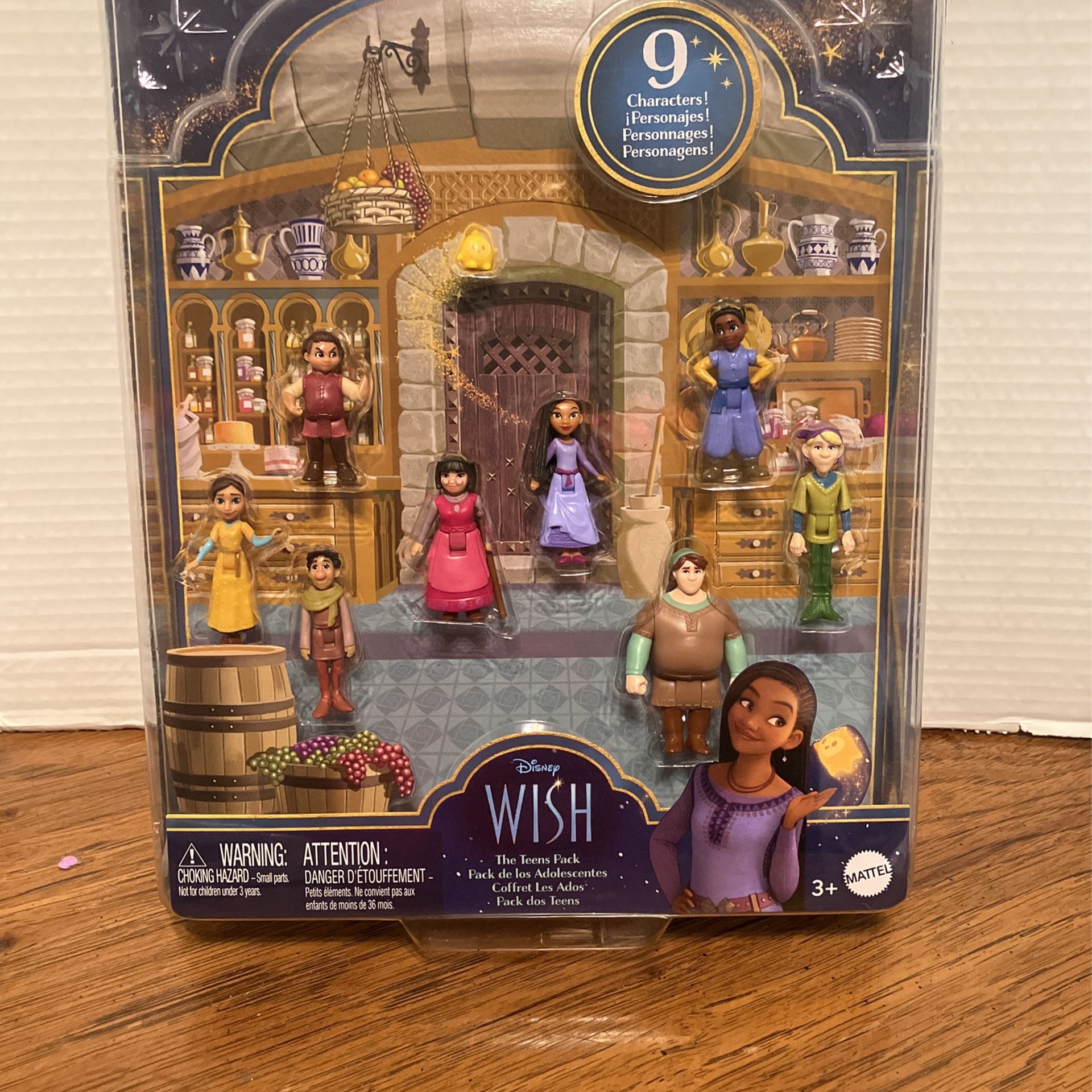 NEW Mattel 2023 Disney Wish The Teens Pack (9 Figure Character Pack)