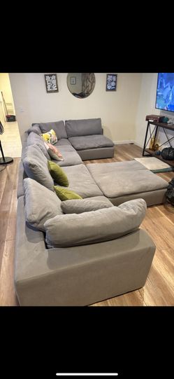 *Free Delivery* Gray Bobs Dream Modular Cloud Couch Sectional