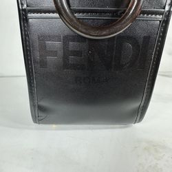 Black Fendi Mini Sunshine Shopper bag