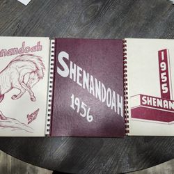 Vintage Shenendoah Iwoa High-school Year Book Lot 