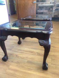 Sofa table and two end tables