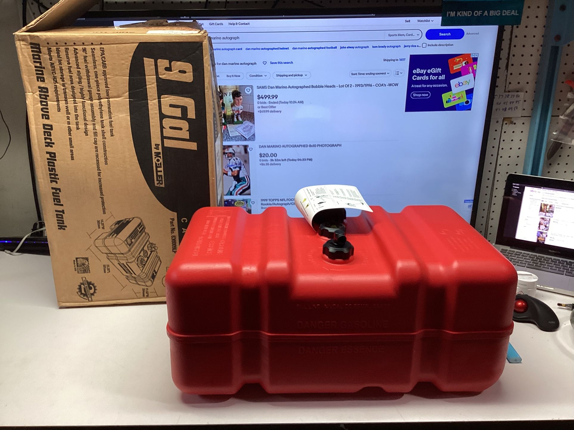 9 Gallon Moeller 630009LP Gas Tank Boat Marine Rv Above Deck Plastic Fuel 34.06 Liters New Cheap Margate