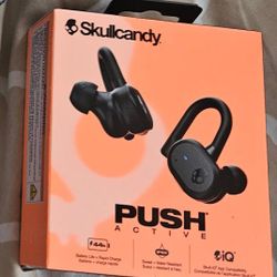 SKULLCANDY PUSH ACTIVE BLACK 