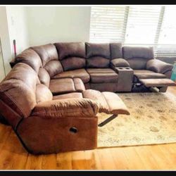 Dark Brown Tambo Canyon Reclining Sectional Sofa | Living Room 💥 Brand New 👍 Delivery  Available 🚚