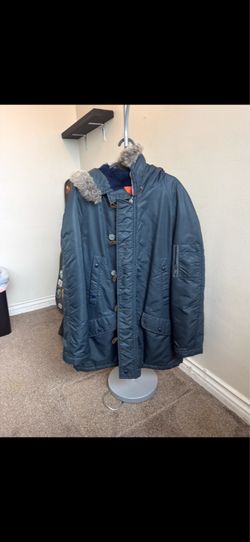 Vintage Sears Weatherbeater Winter Parka Jacket with Faux Fur Hood