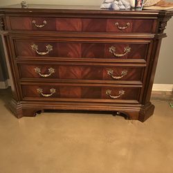 Bedroom Set - Large Dresser And Two Night Stands