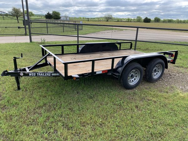 12 ft tandem axle utility trailer for Sale in Burleson, TX - OfferUp