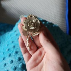 Vintage Rose Brooch