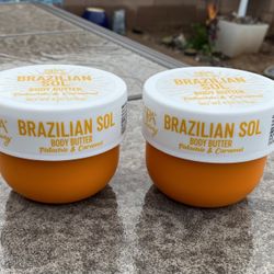 2 New Factory Sealed Spa Luxury Brazilian Sol Body Body Lotion Pistachio & Caramel Scent 6oz