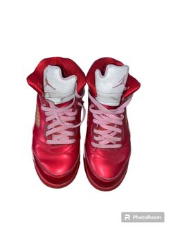 Nike Air Jordan 5 V Retro PS Valentines Day 440893-605 Pink Red US Kid Size 