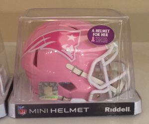 Patriots special edition pink mini helmet