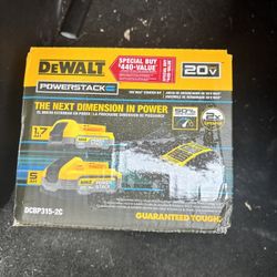 20 Volt Max Starter Kit With Power Stack 1.7ah And A 5 Ah With Charger