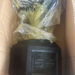 New Pair Of 55 Pounds Dumbbells