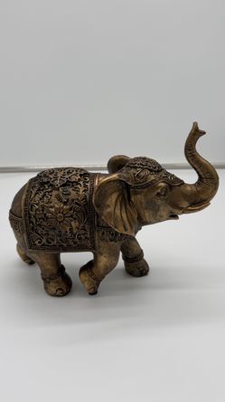 Antique Bronze Elephant Figurine