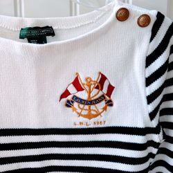 ralph lauren dark navy blue/white small worn once