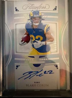 Blake Corum Panini Flawless Autograph Card 20/20