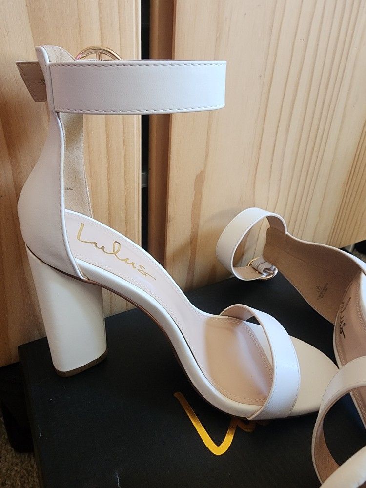 Lulus White Heels