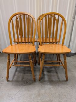 Arrow-Back Windsor-Style Dining Chairs