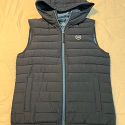 Hollister Womens Puffer Jacket Vest With Hood