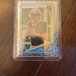 Tyler Shough Optic Blue Star Rookie Card