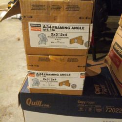 Simpson A34 Framing Angle 1 1/2 Cases Qty 100/case