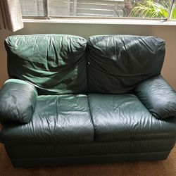 Comfy teal couch / love seat