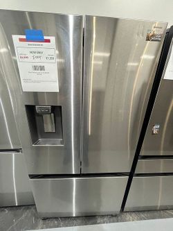 Samsung 31cu ft Mega Capacity Standard Depth 3-Door French Door Refrigerator