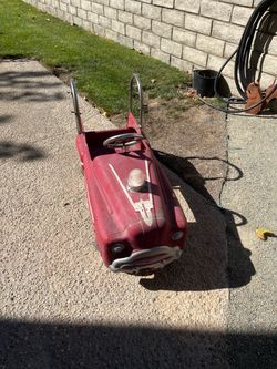 Antique pedal car