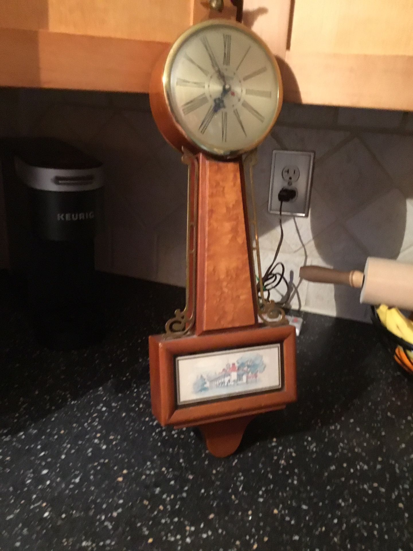 Antique Banjo Clock-$55
