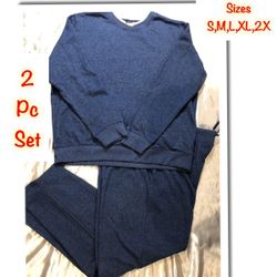 Women’s Jogger 2 Pc Blue Straight Leg Set