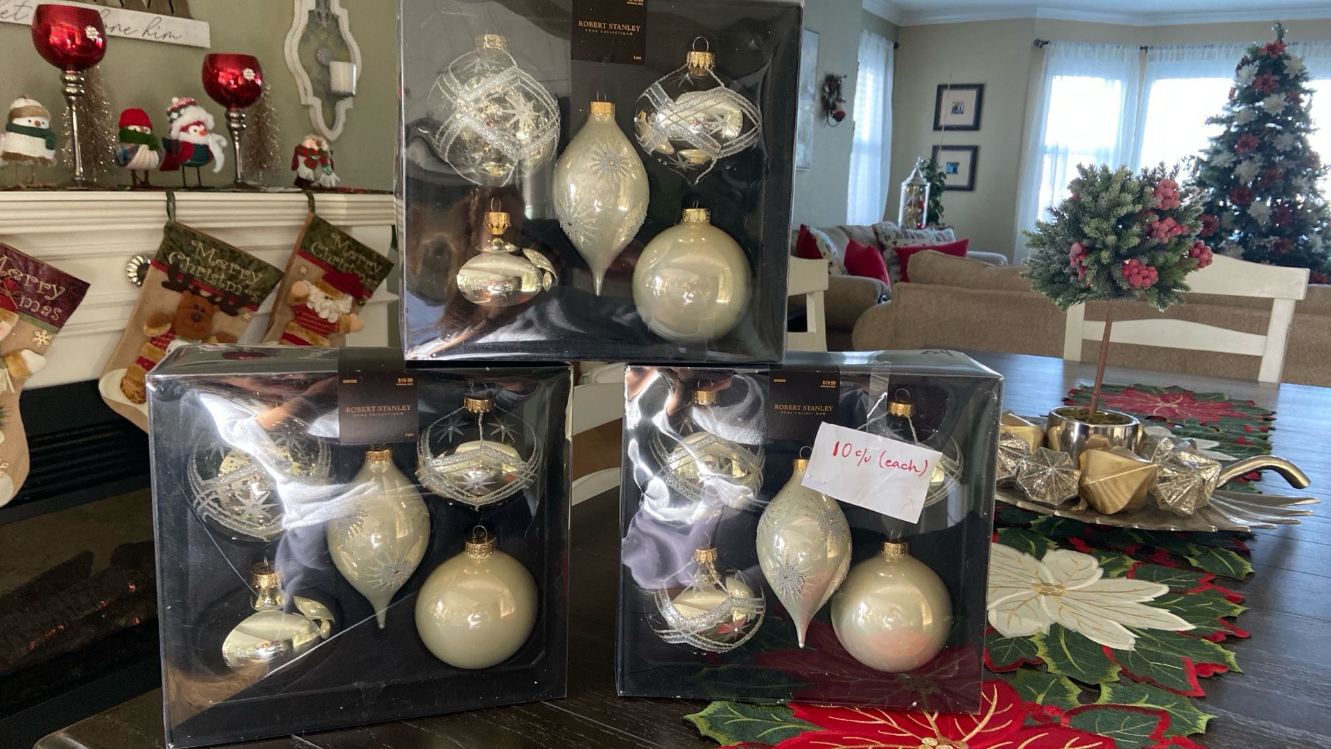 Christmas Decorations 10 Each