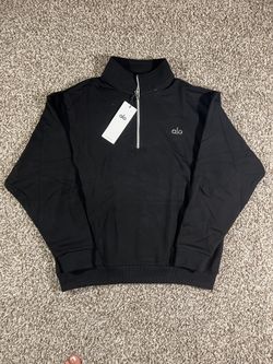 Alo Quarter Zip Up Black M