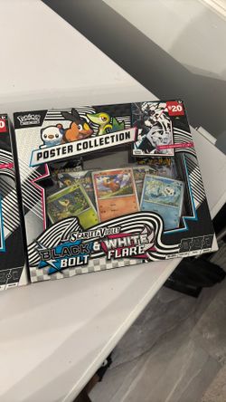 Selling pokemon scarlet violet black bolt violet flare poster collection  sealed