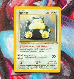 Snorlax Jungle holo 11/64 LP Vintage Pokemon card