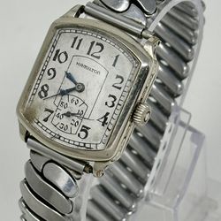 FOR PARTS OR REPAIR Vintage Hamilton 987 Plain Tonneau 14K WGF 17J Men's Watch