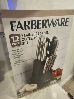 Stainless Steel Knife Set with Block