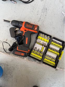 Black+Decker Drill & Ryobi Bits
