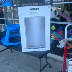 Kohler Rectangular Step Trash Can, 47 L, Stainless Steel