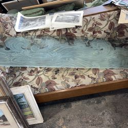 Beveled Glass Panel Waves 