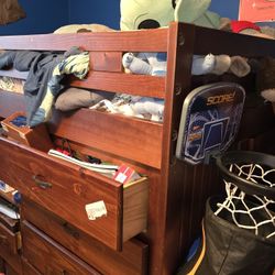 Bunk Bed With Desk And Drawers $200 OBO